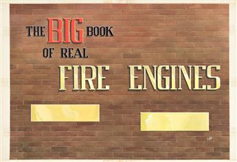 GEORGE J. ZAFFO (1916-1984) The Big Book Of Real Fire Engines. Complete set of book story boards.